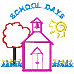 School Embroidery Design 8 School Embroidery Design 8